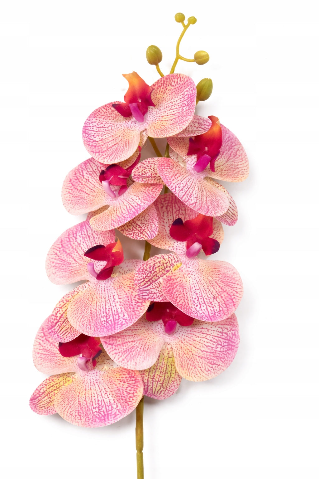 KWIAT SZTUCZNY STORCZYK 92 CM POJEDYNCZA GAŁĄZKA ORCHIDEA DUŻE KWIATY