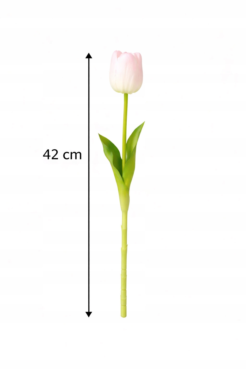 TULIPAN PIANKOWY POJEDYNCZY 42 CM WIOSENNA DEKORACJA WAZONU KOLOR CZERWONY