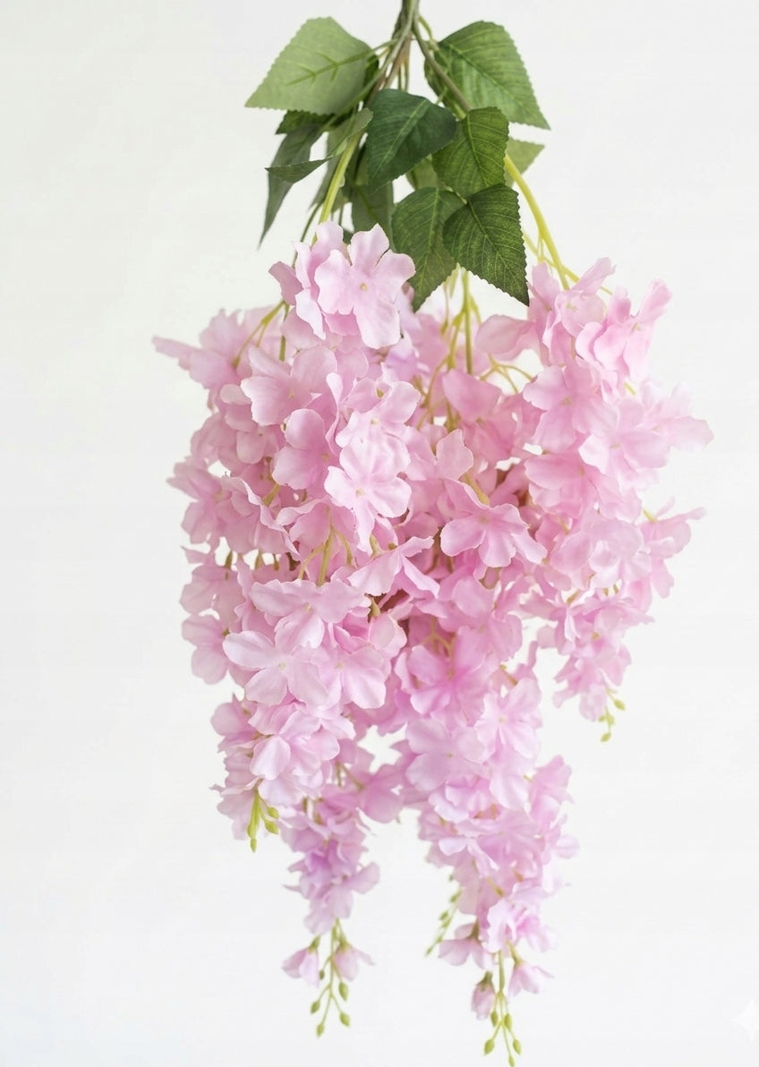 Wisteria Sztuczne Kwiaty Girlanda 65CM Kwiaty Wiszące Balkon Taras Ślub