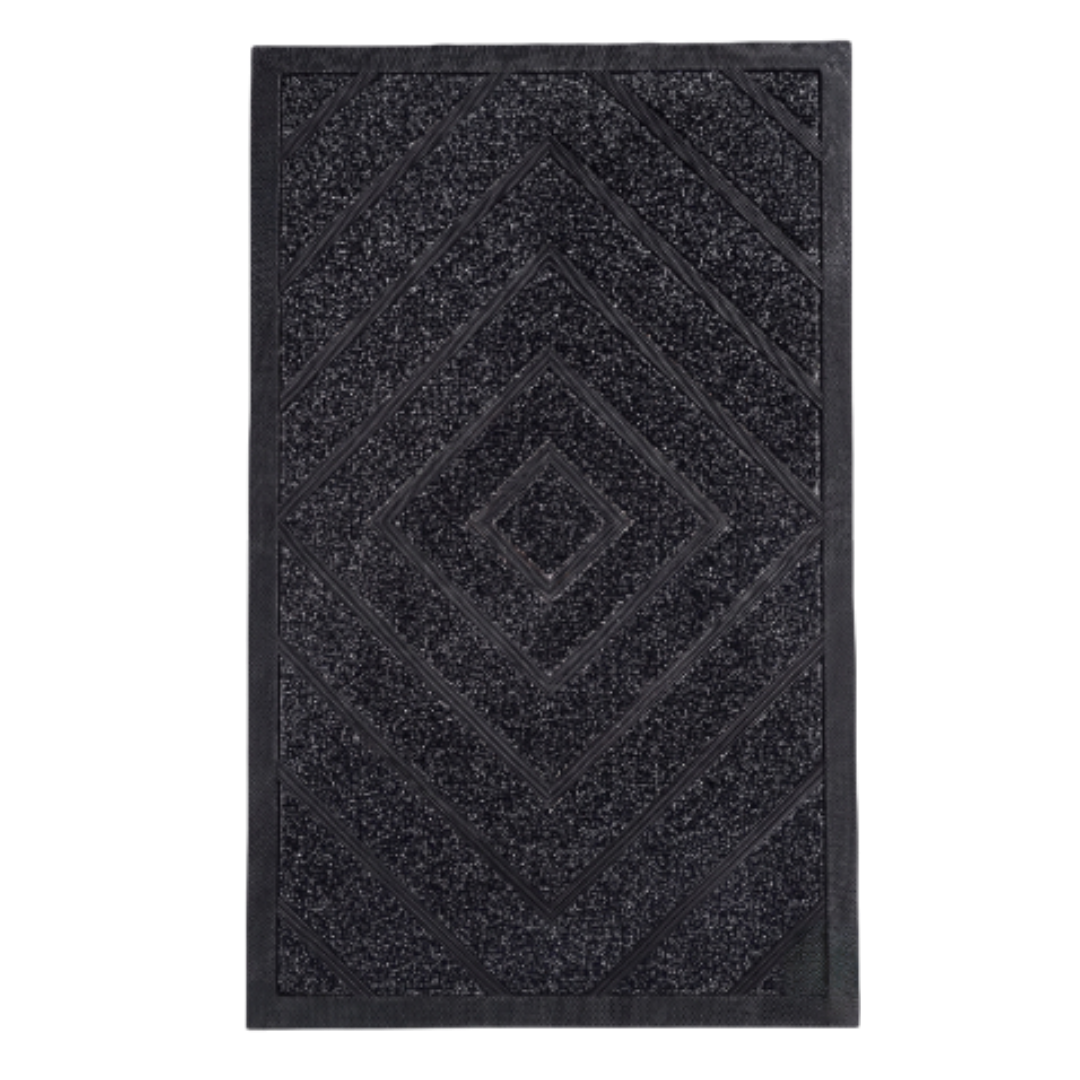 Wycieraczka gumowa czarna 45x75 w romby